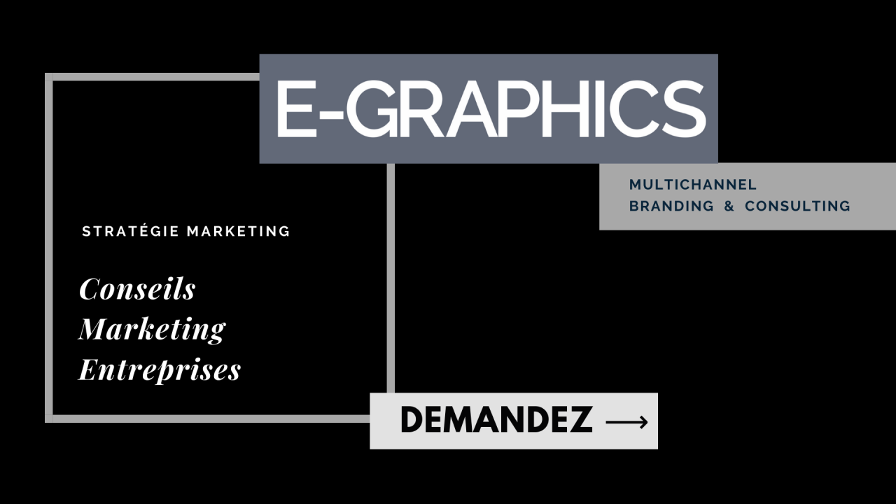 Conseils Marketing & Redressement Projets en difficulté - agence E-GRAPHICS SWITZERLAND